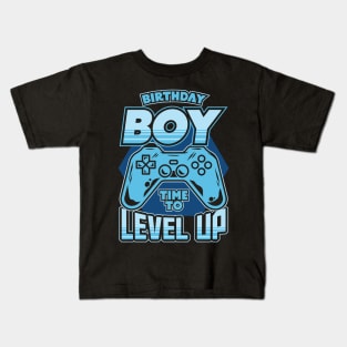 Birthday Boy Time to Level Up Video Gamer Kids T-Shirt